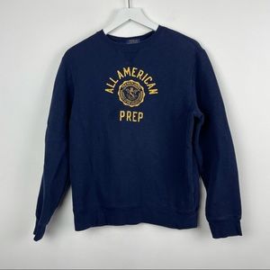 Urban Outfitters Polo Ralph Lauren Navy Blue Sweatshirt